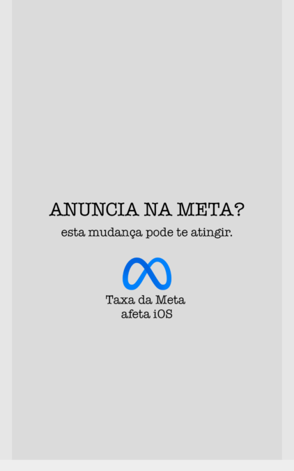 Meta – Ads – Taxa da Meta só atinge iOS